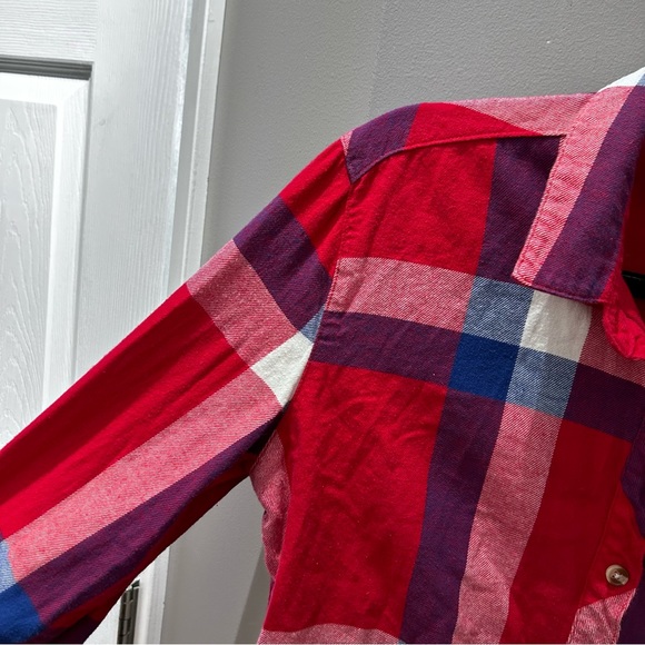 Urban Outfitters BDG Red & Blue Flannel-Lg - Picture 2 of 6